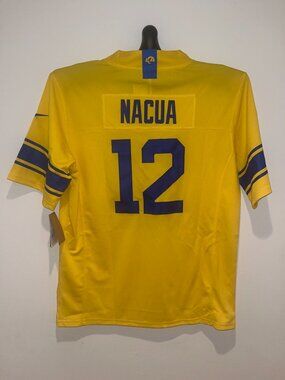 Puka Nacua #12 Los Angeles Rams 2026 Sol Jersey Men's Sizes NWT Stitched
